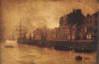 Grimshaw, John Atkinson - Evening Whitby Harbour
